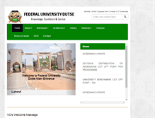 Tablet Screenshot of fud.edu.ng